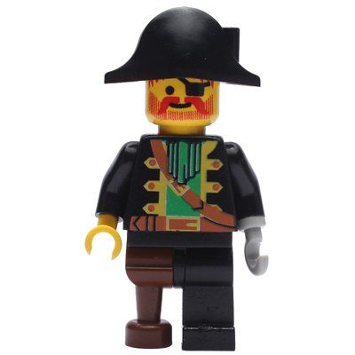 Figurine Pirate - Captain, Light Gray Hook, Bicorne du set 1411