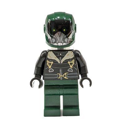 Minifigure Vulture with Black Jacket with Fur Collar del set 76083