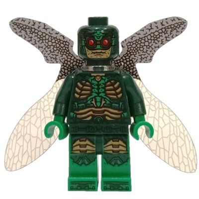 Figurine Parademon in Dark Green Outfit with Closed Wings du set 76086