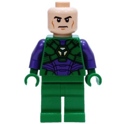 Minifigure Lex Luthor in Green and Dark Purple Armor from set 76097