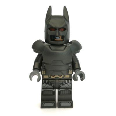 Figurine Batman, Pearl Titanium Suit, Pearl Dark Gray Cowl, Armor, Dark Bluish Gray Head du set 76110