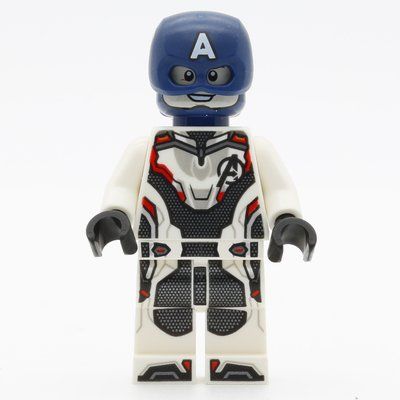 Minifiguur Captain America, White Advanced Tech (Quantum) Suit uit set 76123