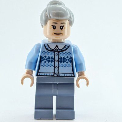 Figurine Aunt May in Bright Light Blue Sweater du set 76115