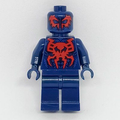 Minifigure Spider-Man 2099, Bright Light Blue Dots del set 76114