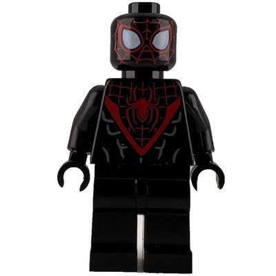 Minifigure Spider-Man (Miles Morales), Black Hands del set 76113