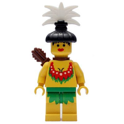 Minifiguur Islander - Female Archer uit set 6292