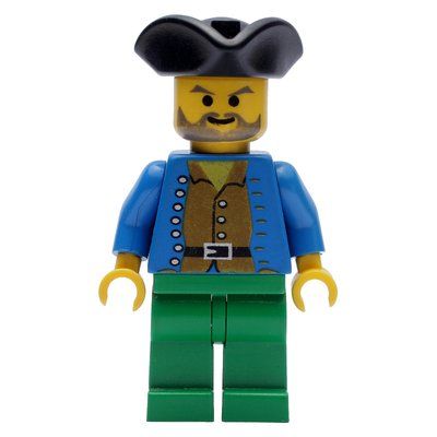 Figurine Pirate - Brown Shirt, Green Legs, Black Tricorne du set 6296