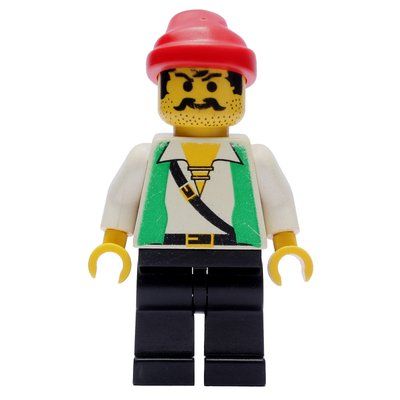 Figurine Pirate - Green Vest, Black Legs, Red Bandana du set 6296