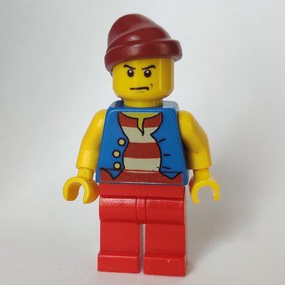 Figurine Pirate - Blue Vest, Red Legs, Dark Red Bandana, Scowl du set 850839