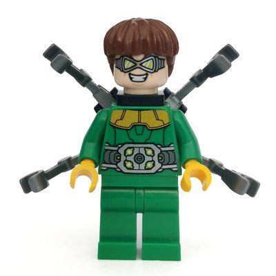 Minifigur Dr. Octopus / Doc Ock in Green Outfit with Small Back Arms aus Set 76134