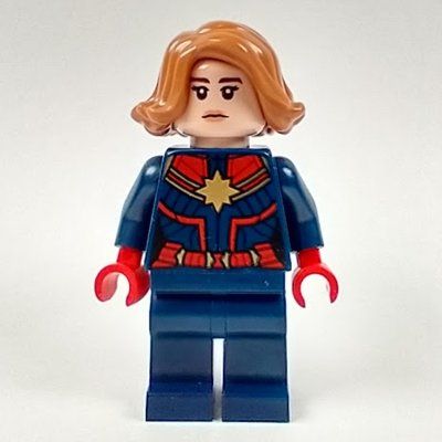 Figurine Captain Marvel with Medium Nougat Hair du set 76131