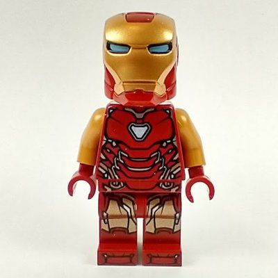 Figurine Iron Man Mark 85 Armor, Pearl Gold Arms, Rounded Helmet du set 76131