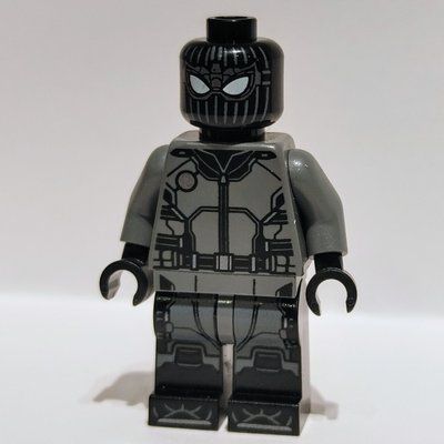 Figurine Spider-Man in Black and Gray Outfit du set 76128