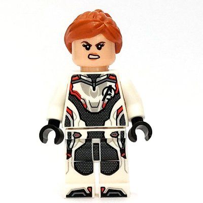 Minifigura Black Widow, White Advanced Tech (Quantum) Suit del set 76144
