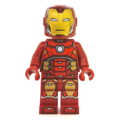 Figurine Iron Man Mark 43 Armor, Visor Printed on Helmet du set 76166