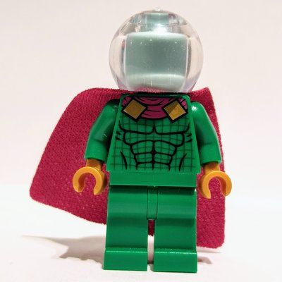 Minifigure Mysterio, Green Outfit, Trans-Clear Helmet del set 76149
