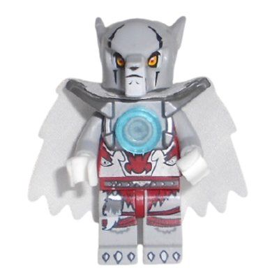 Minifigure Worriz with Flat Silver Shoulder Armor, and Cape from set 70009