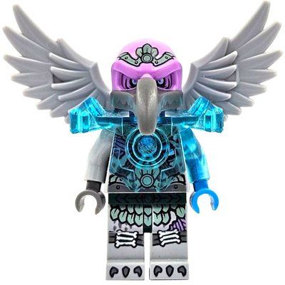 Minifigure Vardy with Trans-Light Blue Shoulder Armor (with 15712 Tile with Clip) del set 70228