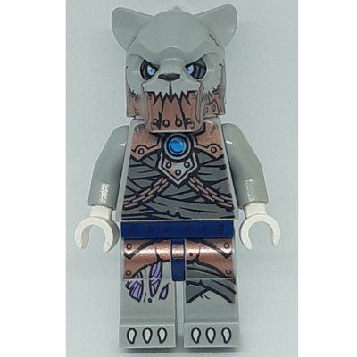 Figurine Saber-Tooth Tiger Warrior with Copper Plates on Jaw du set 70232