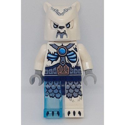 Figurine Ice Bear Warrior with Trans-Light Blue Right Leg du set 70230