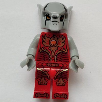 Minifiguur Worriz in Fire Chi Outfit with Light Bluish Gray Hands uit set 850913