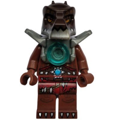 Minifigure Crug with Flat Silver Shoulder Armor del set 850910