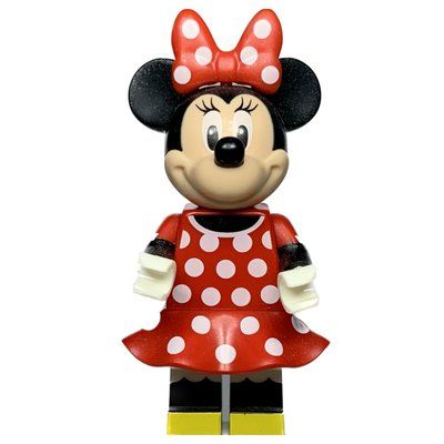 Figurine Minnie Mouse with Red with White Spots Dress and Bow du set 71040