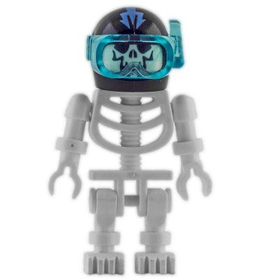 Figurine Skeleton, Evil Face, Aquaraiders Helmet du set 7775
