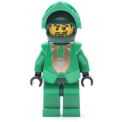 Figurine Rascus with Plain Green Torso, Gold Pattern Armor, and Dark Green Hips and Helmet du set 8877