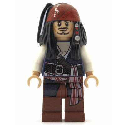 Figurine Captain Jack Sparrow in Filigree Vest du set 71042