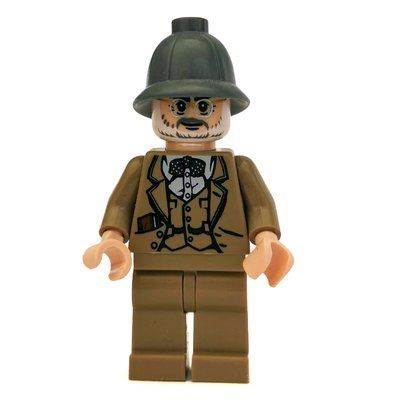 Figurine Henry Jones Sr. in Dark Bluish Gray Pith Helmet du set 7620