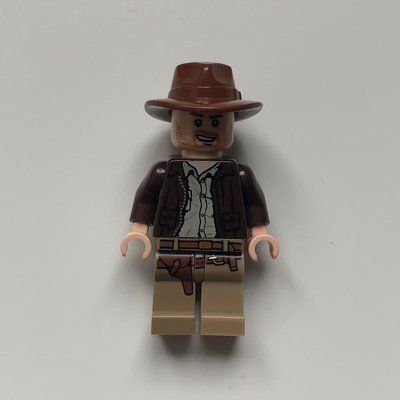 Minifiguur Indiana Jones with Open Mouth uit set 7196