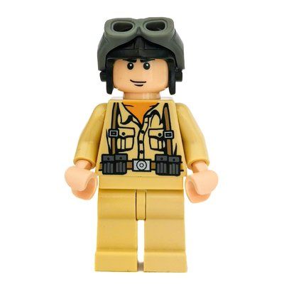 Figurine German Soldier with Black Helmet and Goggles du set 7620
