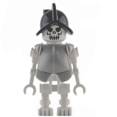 Figurine Skeleton, Evil Face, Armor and Helmet, Straight Arms du set 7627