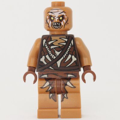 Minifiguur Gundabad Orc - Bald, White Forehead Paint uit set 79017