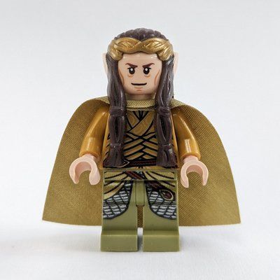 Minifigure Elrond - Crown, Olive Green Cape del set 79015