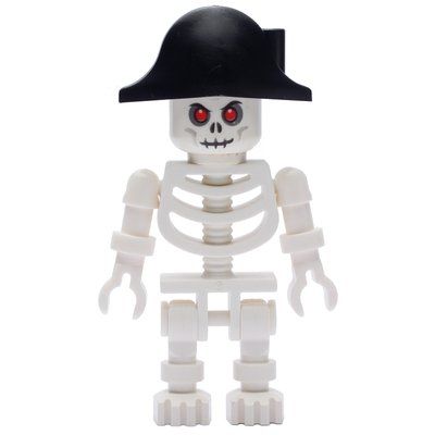 Figurine Skeleton, Red Eyes, Bicorne Hat du set 3840