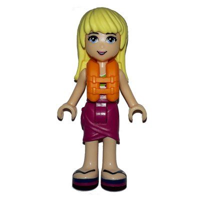 Figurine Stephanie - Lime Bikini, Magenta Skirt and Life Jacket du set 10747