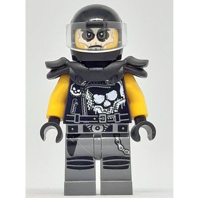 Minifigure Chopper Maroon with Black Helmet and Shoulder Armor del set 10755
