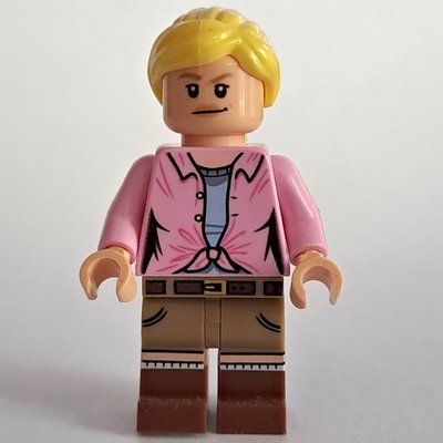 Figurine Ellie Sattler, Bright Pink Shirt, Ponytail du set 75936