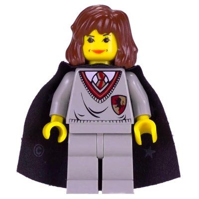 Figurine Hermione Granger, Yellow Skin, Gryffindor Sweater with Crest, Cape with Stars du set 4709
