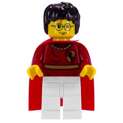 Figurine Harry Potter, Yellow Skin, Dark Red Gryffindor Quidditch Uniform du set 4726
