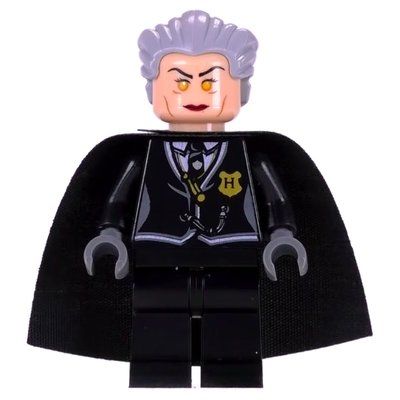 Minifigure Madame Hooch, Dark Bluish Gray Hands del set 4737