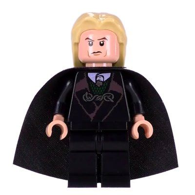 Minifigure Lucius Malfoy, Black Robes and Cape, Death Eater Mask del set 10217