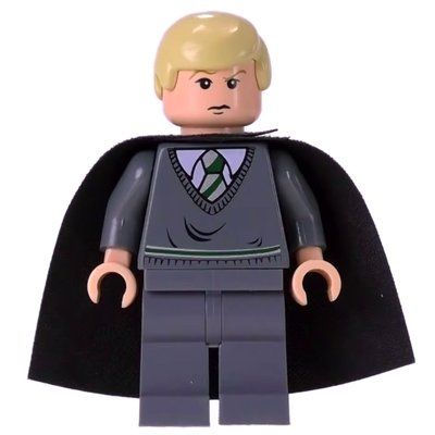 Minifigur Draco Malfoy, Slytherin Sweater, Cape aus Set 4750