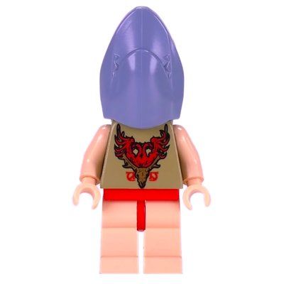 Minifiguur Viktor Krum, Shark Head, Light Nougat Legs uit set 4762