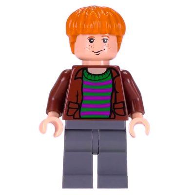 Figurine Ron Weasley, Open Reddish Brown Jacket over Striped Shirt du set 4758
