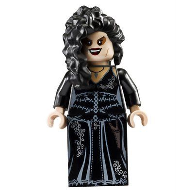 Minifigura Bellatrix Lestrange, Black Dress, Printed Skirt del set 4840