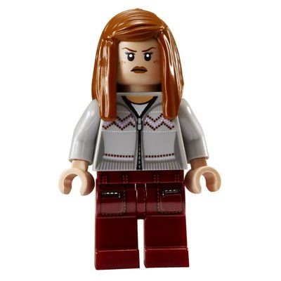 Minifigura Ginny Weasley, Light Bluish Gray Sweater with Zipper del set 4840