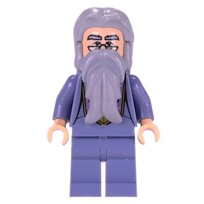 Minifigur Albus Dumbledore, Sand Blue Outfit with Braid Clasps aus Set 5378